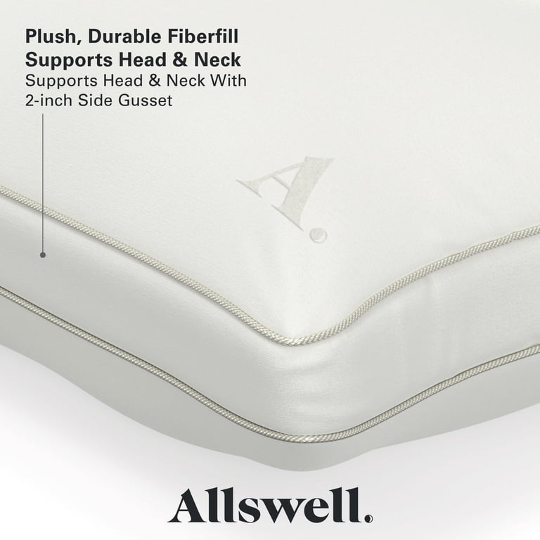 Allswell Down Alternative Pillow 2-Pack Standard Queen Firm Tencel