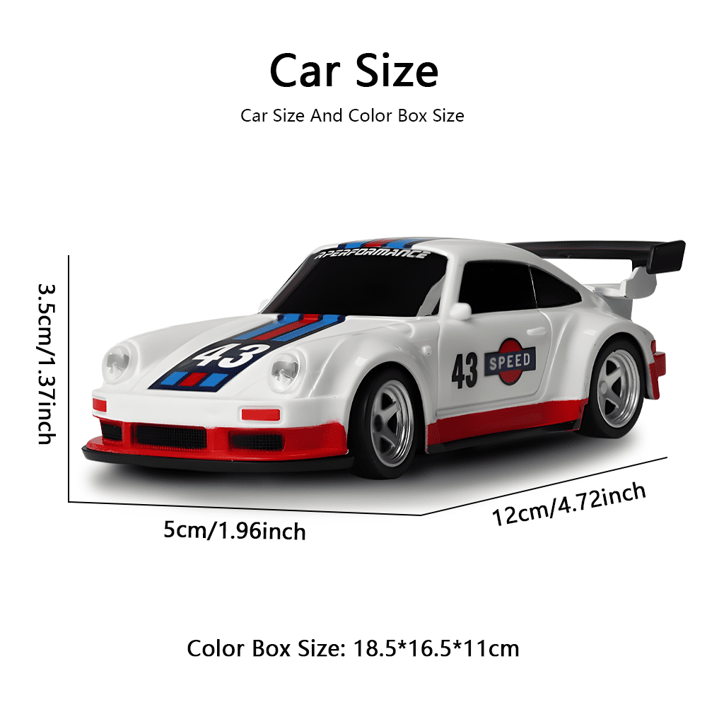Upgraded With Gyro 1/43 Mini RC Drifting Car Racing RTR 4WD High Speed Radio Control Model 2.4G Drift Race Vehicle Mini Gifts Toys For Children Boy