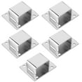 thumbnail image 4 of Shelf Support Shelf Buckle Shelf Accessory 5Pcs Shelf Mount Bracket Hanger Stainless Steel Tube Support Holder Buckle Hardware SilverSealing Type, 4 of 8