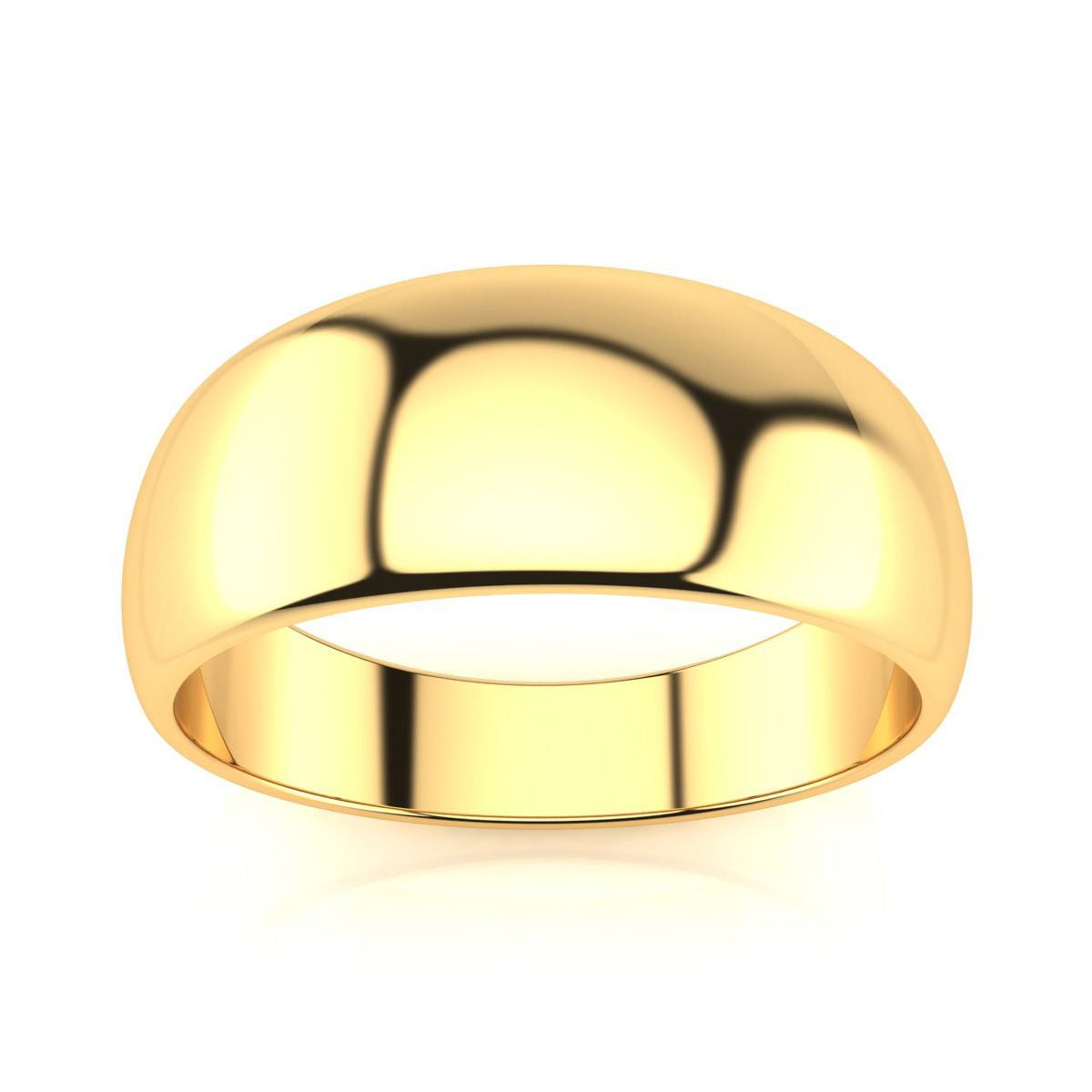 SuperJeweler 10K Yellow Gold 8MM Heavy Tapered Ladies
