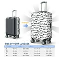 thumbnail image 6 of Xecao Fish Bones print Elastic Luggage Cover, with double-sided print , is perfect for travel, business, and daily use, 6 of 9