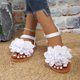thumbnail image 5 of Sandalias Planas con Correas de Tobillo Moda Casual Primavera Y Verano Desgaste Exterior Redondo Dedo Del Pie Abierto Dedo Del Pie Espalda Elástica Sandalias Planas, 5 of 9
