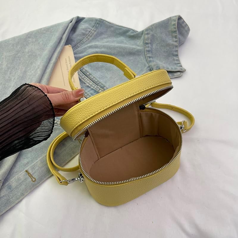 SPEKSEE Square Box Bag Crossbody Purse PU Leather Top-Handle Pouch Purse Designer Shoulder Bag for Women