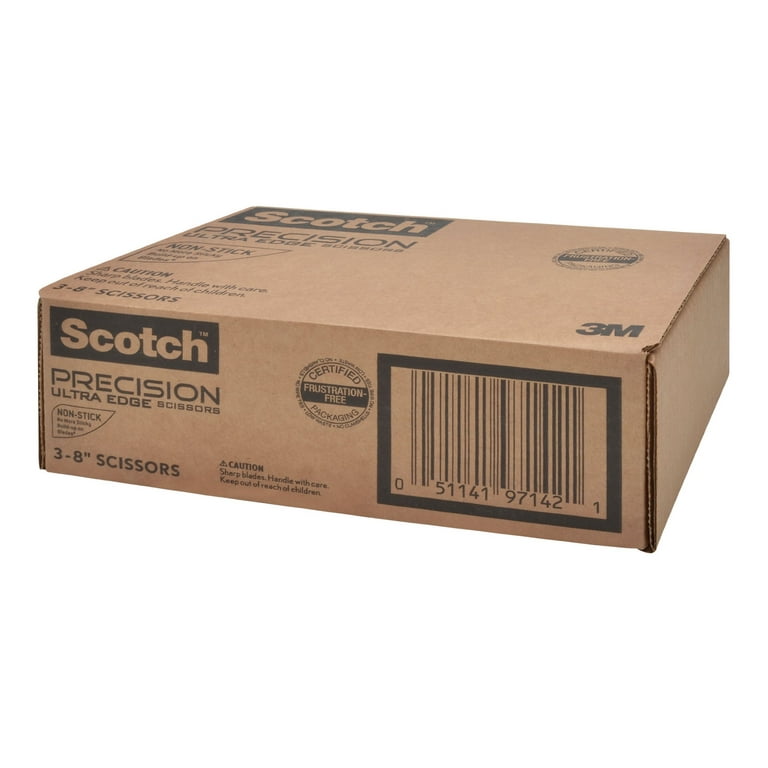 Scotch Precision Ultra Edge Non-Stick Scissors, 8 Inches, 3-Pack (1468-3AMZ)