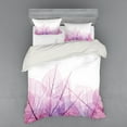 thumbnail image 2 of Ambesonne Flower Bedding Set 3 Pcs, Spring Time Fantasy, Twin, Pink Purple, 2 of 3