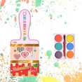 thumbnail image 2 of 6 Color Watercolor Paint Set with Valentines Day Card For Kid Valentines Classroom Exchange Party Art Craft Project, 2 of 8