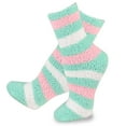 thumbnail image 6 of TeeHee Women's Warm Winter Cozy Fuzzy Slipper Socks 2 Pair Mint, 6 of 7