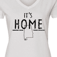 thumbnail image 4 of Inktastic It's Home- Alabama State Outline DIstressed Text Women's V-Neck T-Shirt, 4 of 5