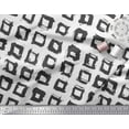 thumbnail image 2 of Soimoi White Heavy Canvas Fabric Square Geometric Print Upholstery Fabric, Fabric for Home Accents Fabric by The Yard 58 Inch Wide, 2 of 3