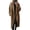 Brown, variant on Women'S Winter Double Breasted Wool Coat Long Sleeve Notch Lapel Long Trench Coat Brown L
