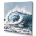 thumbnail image 2 of Designart "Ocean Wave Movement IV" Modern Landscape Beach Wall Art For Bathroom, 2 of 5