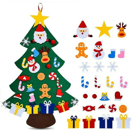 

DIY Felt Christmas Tree for DIY Christmas Decorations Wall Hanging Christmas Tree Home Decoration Gifts for Children