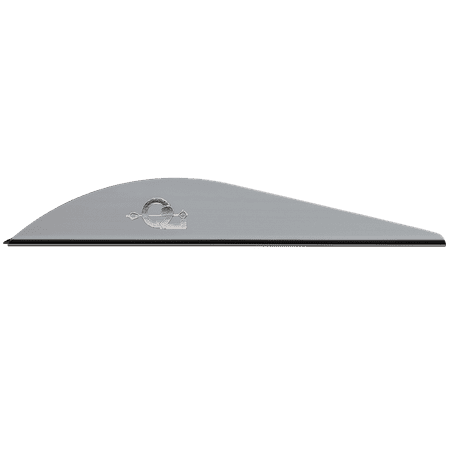 Q2i 3-D GRIFF-X 2.3 Target Archery Vanes-Fletching with Tri-Fusion Tech Gray (36 Pk)