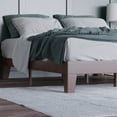 thumbnail image 3 of Emma + Oliver Queen Sized Wooden Platform Bed with Walnut Finish and Wooden Support Slats; No Box Spring or Foundation Required, 3 of 11