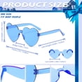 thumbnail image 3 of Sombrero de vaquero YBHOMINE con gafas de sol en forma de corazón para mujer y hombre, 3 of 7