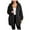 N149-Black, variant on NAFUU Women's Jacket Womens Winter Solid Color Loose Open Front Hooded Cardigans Jacket Coats Outerwear With Pocket Comfy Outerwear Coats