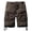 Coffee, variant on Mens Camo Cargo Shorts Relaxed Fit Multi-Pocket Outdoor Camouflage Cargo Shorts Cotton