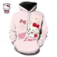 thumbnail image 1 of Sudadera con capucha de Hello Kitty con estampado 3D para hombre y mujer, sudaderas de moda, ropa de calle, 1 of 1