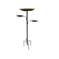 thumbnail image 2 of Bird Bath With 5-prong Stand Outdoor Metal Bird Bath For Use In Garden Patio Or Balcony, 2 of 6