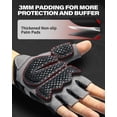 thumbnail image 3 of Guantes de entrenamiento VINSGUIR Fingerless para hombre y mujer, 3 of 7