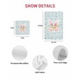 thumbnail image 7 of Easter Kitchen Dish Towels for Drying Dishes Set of 4, Spring Rabbits Ears Feet Flowers Wooden Grain Waffle Weave Microfiber Hand Tea Bathroom Towels Quick Dry & Absorbent Towel 15.7x23.6, 7 of 7