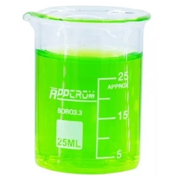 Vaso Precipitado Vidrio Borosilicato 25ml Graduado. Appcrom