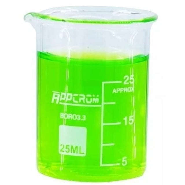 Vaso Precipitado Vidrio Borosilicato 25ml Graduado. Appcrom