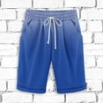 thumbnail image 2 of Stamzod Athletic Shorts For Men With Pockets Drawstring Plus Size Beach Shorts Fashion Gradient Color Quick Dry Summer Casual Mens Shorts, 2 of 3