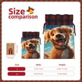 thumbnail image 3 of Rocae Blue Sky Cute Dog Print Christmas Drawstring Linen Gift Bag with Drawstrings Treat Bag Goody Present Bags for Christmas Party Favor, 3 of 8
