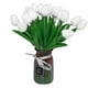 thumbnail image 2 of 20 tulipanes artificiales | Ramo de tulipanes artificiales realistas con tallos de hierro flexibles | Tallos de tulipán de seda multicolor para decoración del hogar, bodas, centros de mesa y regalos., 2 of 5