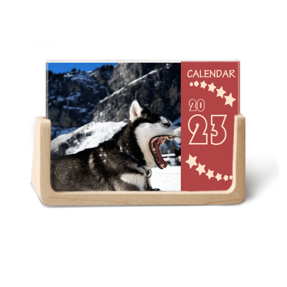 Big Mouth Dog Snow Husky Picture Desk Calendar Desktop Decoration 2023 -  Walmart.com