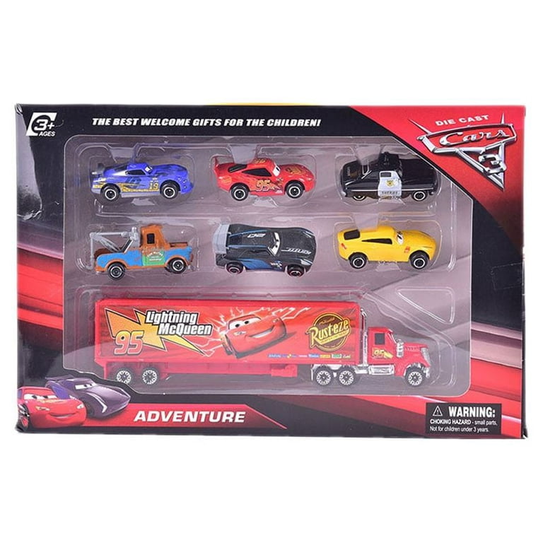 Multicolor Plastic Toys 7 Pieces Set Disney Pixar Cars 3 Lightning