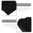 thumbnail image 5 of FONDOTIN 4Pack Toilet Seat Riser Black Square Shape with Comfortable Feel 2.8x2.4x0.08in, 5 of 5