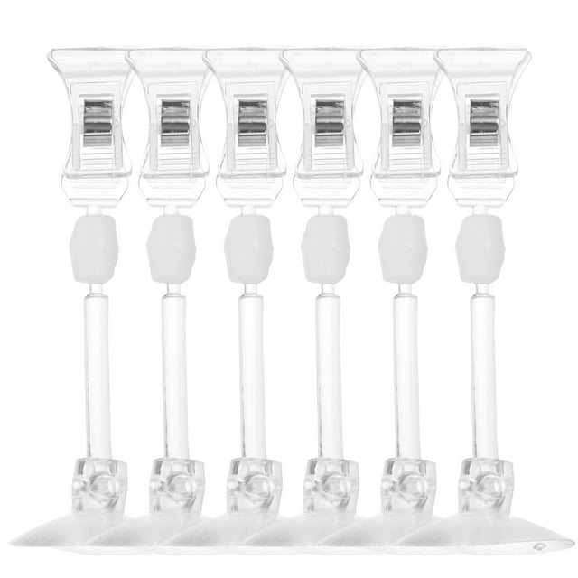 Miangastore 6pcs Aquarium Suction Cups Clips Fish Tank Accessories Veggie Clips Fish Tank Feeding Clip