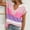 Purple, variant on Womens T Shirts Short Sleeve U Neck Solid Color Knit Color Block Casual Blouses