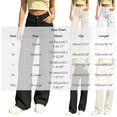 thumbnail image 4 of Women's Elastic Waist Straight Leg Pants with Pockets, Soft Casual Trousers for Work Daily Wear, Mid Waisted Long Straight Pants | UKHCCC,White M, 4 of 7
