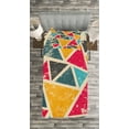 thumbnail image 3 of Ambesonne Retro Quilted Bedspread Set 2 Pcs, Funk Art Grungy Abstract, Twin Size, Multicolor, 3 of 3