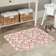 thumbnail image 7 of Sikiie Strawberry And Flowers Print Flannel Anti-slip Floor Mat 16x24in, Thickened Dustproof Entrance Door Mat Floor Mat for Kitchen, Bathroom, Laundry Room, 7 of 7