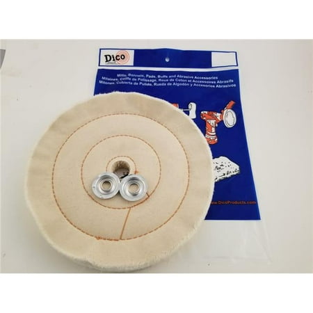 

Dico 7000043 10 in. Dia. 1 in. Thick Buffing Wheels Cushion Sewn - White