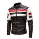 thumbnail image 1 of Nueva chaqueta de cuero para hombre, chaqueta de motocicleta elegante de otoño/invierno de talla grande, venta de Amazon, ropa para hombre con sobrepeso, 1 of 5