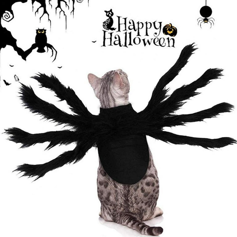 Halloween Dog Cat Costume Furry Giant Simulation Spider Pet