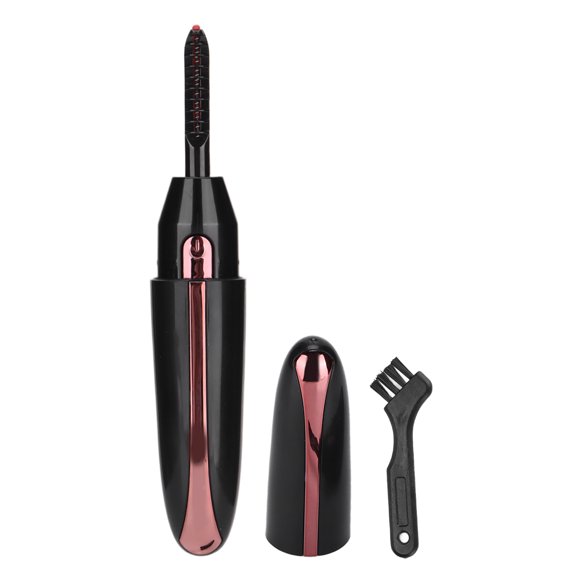 Rizador de pestañas eléctrico, herramienta de rizado de pestañas recargable por USB para pestañas postizas, pestañas naturales, color negro