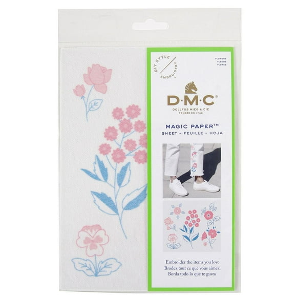 FABRIC CREATIONS Embroidery Magic Paper™ — DMC Flowers Collection