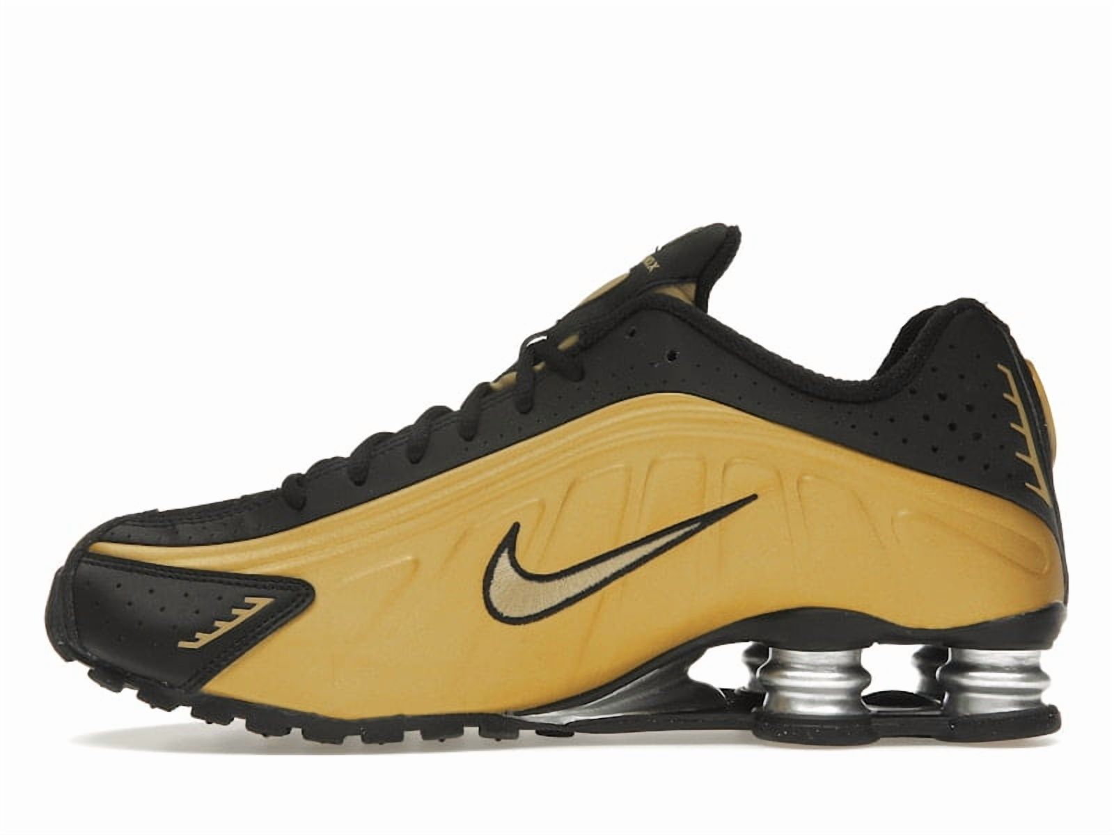 Nike Women's Shox R4 Black Metallic Gold Shoes, from StockX