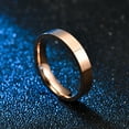 thumbnail image 4 of 4mm 3pcs Stainless Steel Ring Set Simple Gold/Silver/Rose Gold Wedding Band for Men Women Size 7-11, 4 of 5