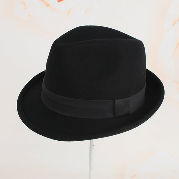 Gorro de lana para mujer, pequeño gorro de invierno para exteriores, cálido, estilo jazz, cómodo, multicolor, sencillo