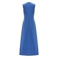 thumbnail image 1 of Vestido largo de verano para mujer, vestido largo ligero y elegante sin mangas para L, 1 of 7
