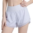thumbnail image 1 of CNKOO Women Elastic High Waist Solid Color Quick-Dry Running Sport Workout Summer Shorts, 1 of 10