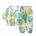 thumbnail image 2 of Cethrio Kids Boys Summer Pajama Sets, Comfy Thin Cotton 2 Piece Boys' Sleepwear Green Size 5-6T, 2 of 3