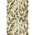 thumbnail image 1 of 7'9" x 10'6" Wool Ivory/Teal Area Rug, 1 of 1